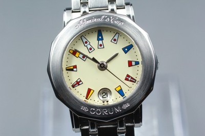 [N NEUWERTIG mit Papieren] CORUM Admirals Cup 39.130.20 / 585 Beige Datum...