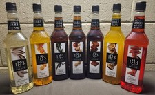 1883 Maison Routin Syrup 7 Bottle Variety Pack Mango Coconut Caramel Vanilla