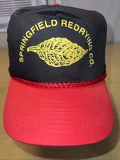 Springfield Redrying Co. Springfield, KY Black Trucker Style Red Rope Cap NEW