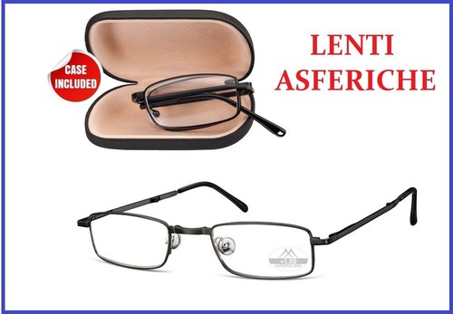 Occhiali da lettura per uomo donna pieghevoli presbiopia premontati vicino  vista | eBay