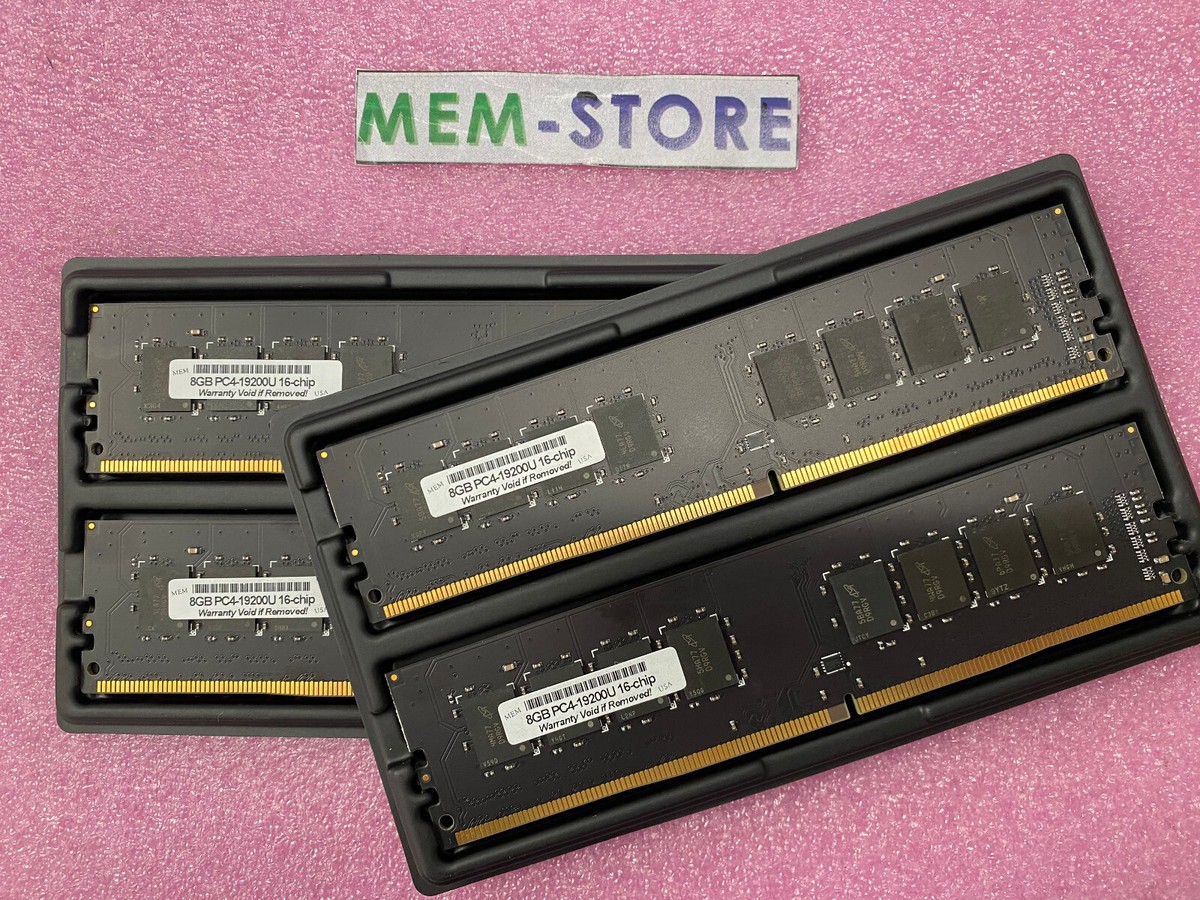 32GB kit 4x8GB 16-chip UDIMM DDR4-2400MHz RAM Memory for Intel CPU