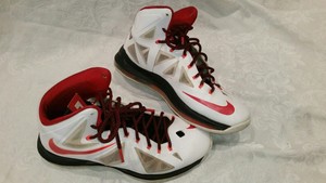 red lebron 10
