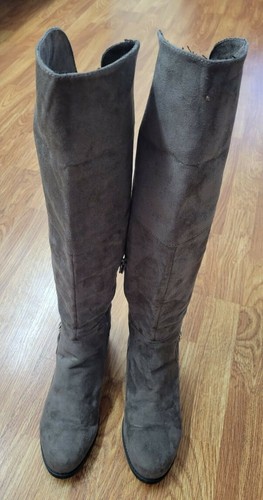 SM Women's Evette Taupe Over-the-Knee Boot - Size 9 M - 第 2/7 張圖片