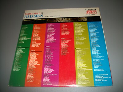 BOBBY SHAD AND THE BAD MEN---A 65 PIECE ROCK WORKSHOP--SEALED
