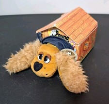 1998 Pound Puppies Plush 04/12 Mary Meyer Doghouse Puppy Dog Collectible Box