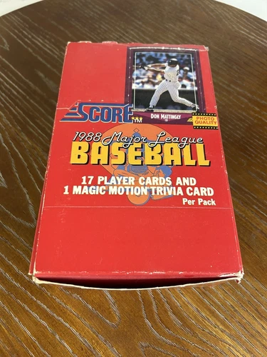 1988 Score Baseball Star Wax Box (Read)