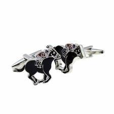 Novelty Racehorse Cufflinks for the Punter ot Trainer Presented in a Box X2N100