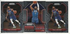 3 2020-21 Panini Prizm Basketball Downtown Base Lot Paul George #14 Clippers SP