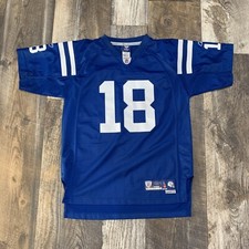 Peyton Manning Indianapolis Colts NFL Reebok On Field Jersey Youth Large 2