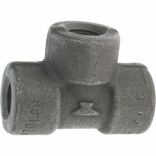 Made in USA Size 1/4", Class 3,000, Forged Carbon Steel Black Pipe Tee 3,000 ...
