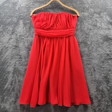 FORCAST Womens Dress Size 10 Red Sleeveless Off the Shoullder A-line Party