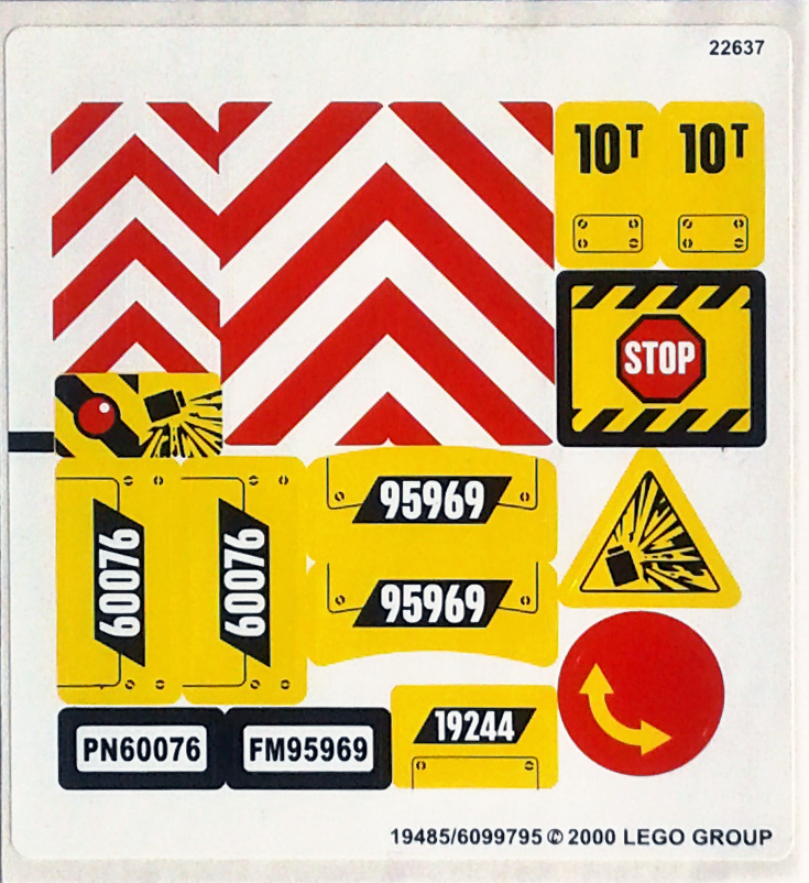 LEGO 60076 Demolition Site (5 NEW SEALED BAGS + sticker sheet