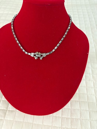 Vintage Kramer 15" Strass Halsband Halskette