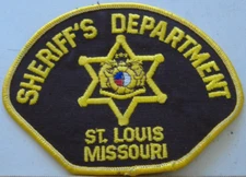ST. LO0UIS  COUNTY SHERIFF   MISSOURI  FABRIC PATCH