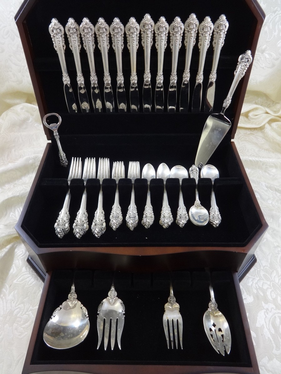 Grande Baroque by Wallace Sterling Silver Flatware Set Service