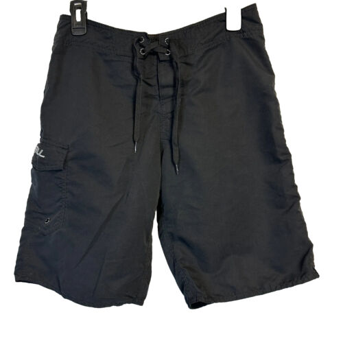 O'Neill Board Shorts Size 29 Black 20 Inch Swim Surf Beach - Foto 1 di 15