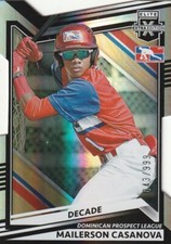MAILERSON CASANOVA 2022 PANINI ELITE EXTRA EDITION DECADE DIE-CUT PARALLEL /999