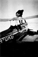 Myrtle Creek New South Wales 1926 - A pilot refuelling a Gipsy Mot- Old Photo