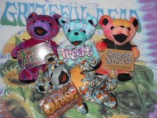 Grateful dead bear lot 7" Set Of 4 W/Tags