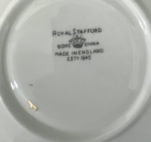 Robert Burns Grace Teacup Saucer Selkirk Scottish Poem Royal Stafford Bone China - Picture 17 of 18