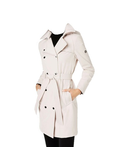 NWT Calvin Klein Hooded Trench Coat 
