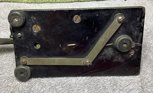 Vintage. VIBROPLEX RED BEETLE MORSECODE-MASCHINE. UNGETESTET - Bild 6 von 8