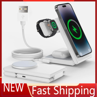 3in1 Wireless Charger 3 in 1 Charging station for Apple iPhones 14 13 12 Watch*