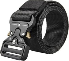 Cintur n T ctico Para Hombres Cinturon Tactico Militar Tamano Ajustable Negro 