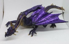 Safari Ltd Mystic Dragon MIDNIGHT MOON Purple Gold Mythical Fantasy 2008