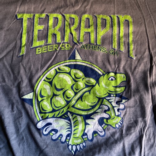 Terrapin Beer Company T-Shirt - Athens, Georgia Gray - Size Medium