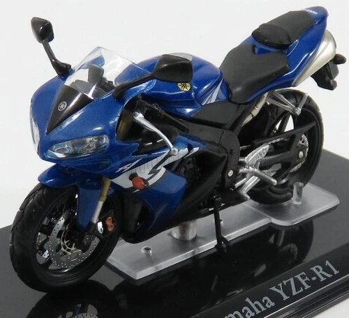 1/24 EDICOLA - YAMAHA | YZF-R1 - DAMAGE DISPLAY BOX | BLUE MET - Foto 1 di 1