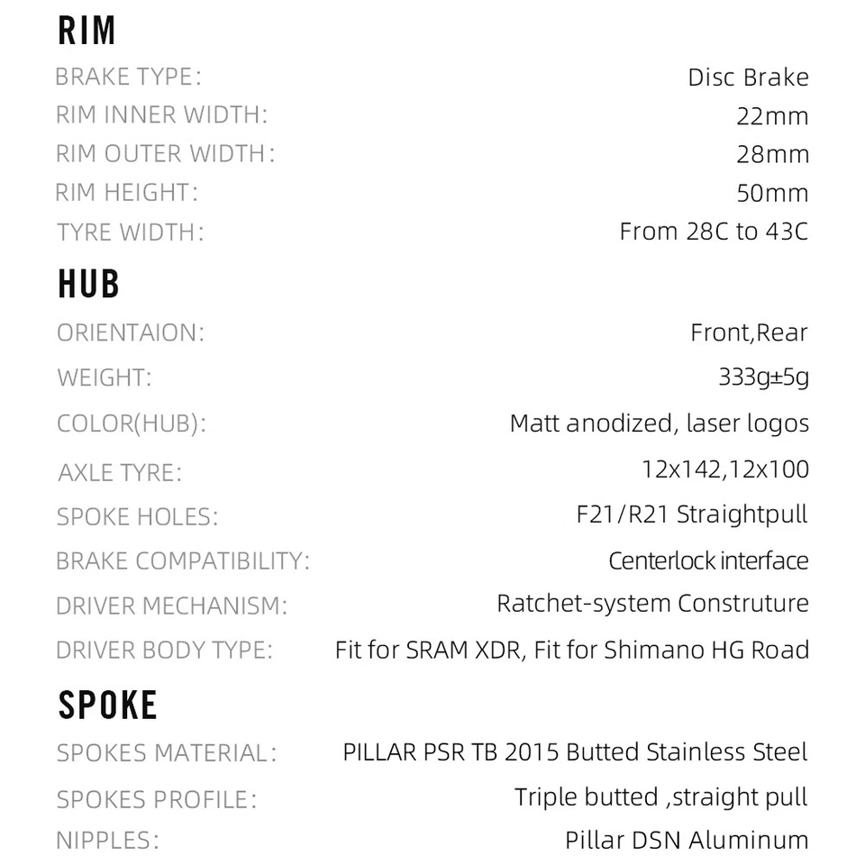 700C Superlight Carbon Rennrad Fahrradräder 21H Sinusoidal Tubeless 36T Ratsche - Bild 4 von 4