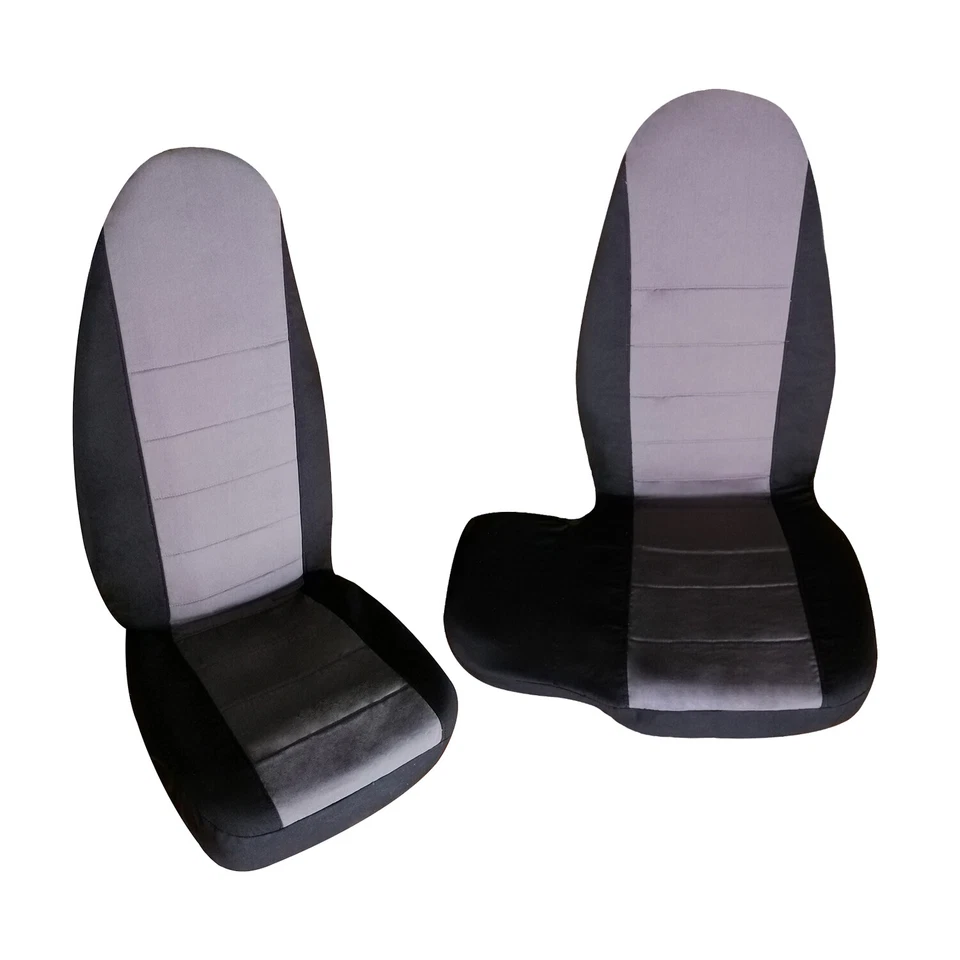 For 1998-2003 Ford Ranger 60/40 highback Truck seat covers cotton blk-silver - Изображение 4 из 4