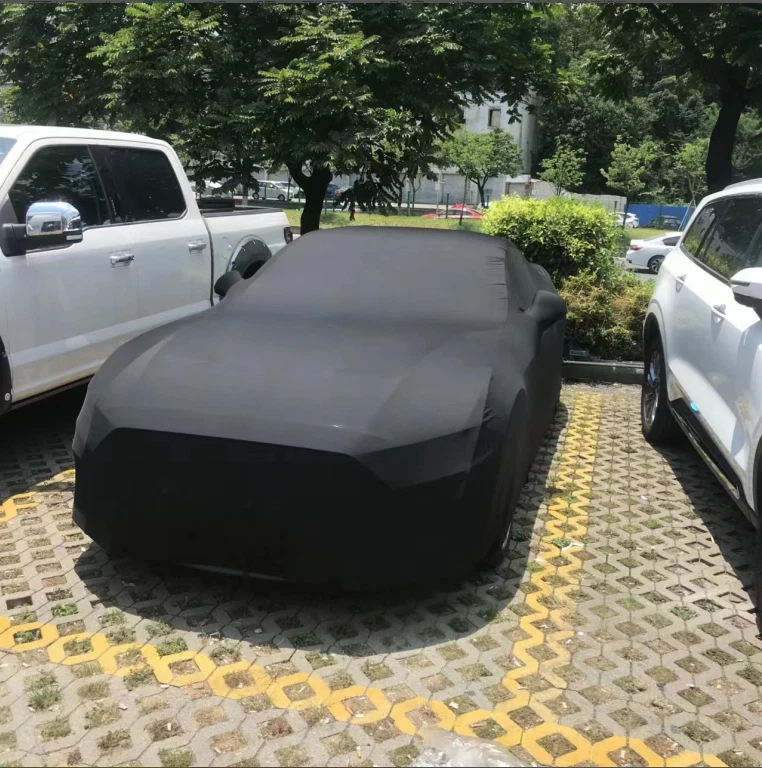 Indoor Car Cover Stain Stretch Scratch Dust-proof Custom Black For Ferrari F355 - Image 2 of 4