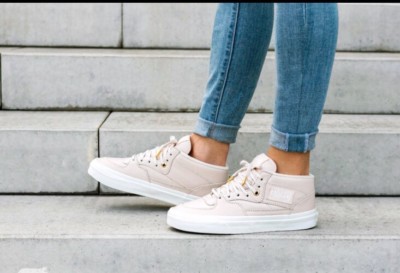 Vans HALF CAB DX Leather WhisperPink Gold Mens SZ 3.5 Women's 5.0 NEW | eBay