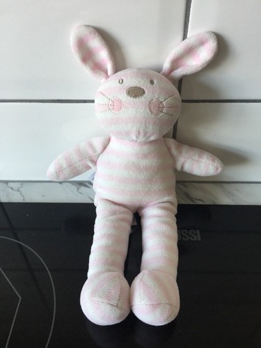 GEORGE PINK STRIPE BUNNY RABBIT SOFT 