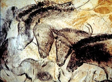 Chauvet Cave Horses - 18x24 on Canvas - 30,000 Years old Art