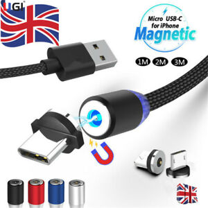Round Magnetic Charger Adapter IOS 2M Magnetic Charger Charging Cable Fit