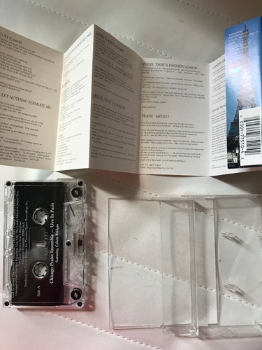 Chicago Praise Ensemble Live in Paris w/Calvin Bridges Rare Cassette Tape - Picture 10 of 12