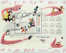 Disney 1991 Guyana - $260 Disney Christmas Cards Miniature Sheet Nº4 - MNH
