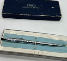 Vintage CROSS CENTURY Ballpoint Pen Chrome, in Box call 370 untested
