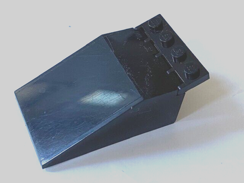 LEGO Parts: Canopy Windscreen w/ 1x4 Hinge Plate, 4x6x2, # 4744, Solid Black
