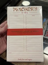 Teacher Appreciation Gift  Teach Love Inspire  To Do List Note Pad New/Sealed