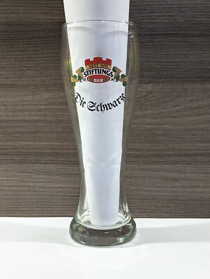 Beer glass wheat glass - Stiftungsbrauerei Erding Die Schwarze - Bavaria Germany