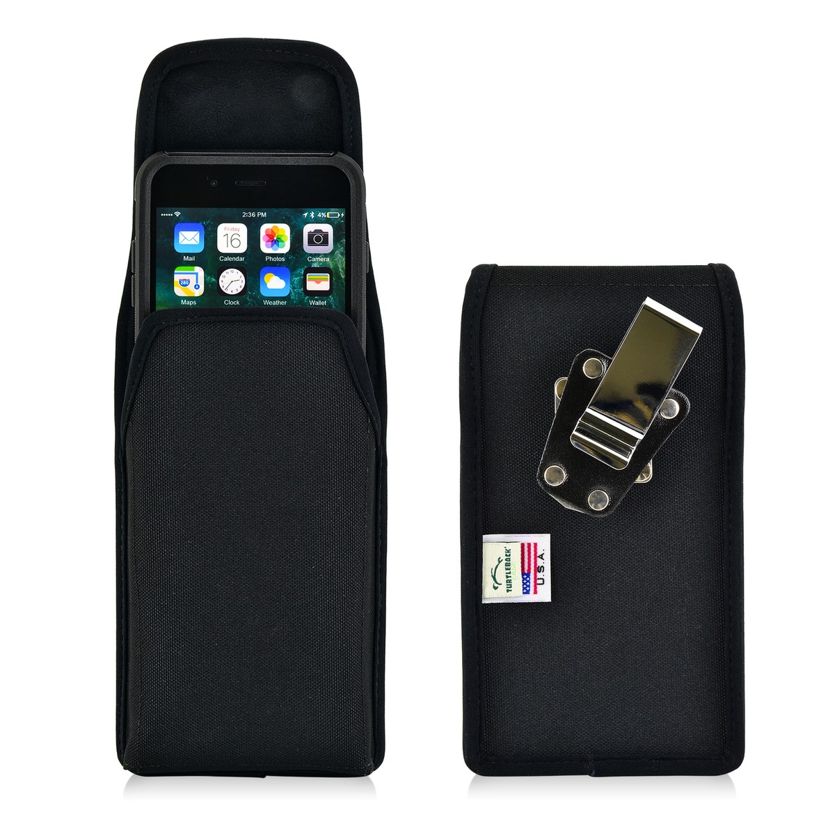 iPhone 6S Plus Holster Metal belt Clip Otterbox Case Nylon Vertical Turtleback iPhone 6S Plus Holster Metal belt Clip Otterbox Case Nylon Vertical Turtleback