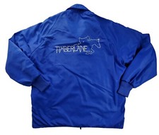 Vintage Horse Racing Jacket Timberlane USA Made Men's Size Large Blue