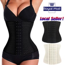 Breathable Waist Tummy Girdle Belt Body Shaper Trainer Control Corset Cincher UK