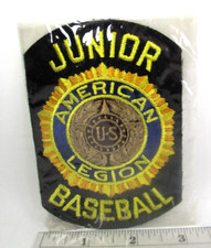 Vintage Junior Baseball American Legion Veterans Jacket Patch League NOS NIP A
