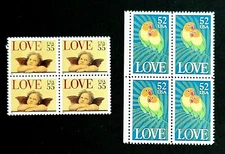 1991/1995 Choice of High Value LOVE Stamp Blocks of 4! Mint MNH 2537/2958