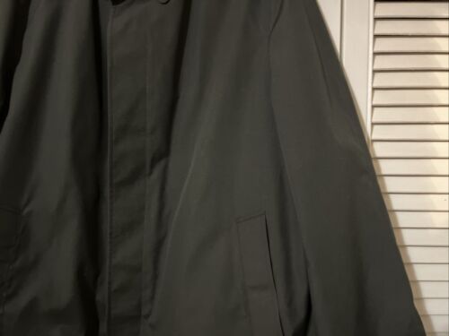 Vintage Rainfair Coats Dark Green Trench Coat Raincoat Size 38 Zip Out Liner - Picture 4 of 19